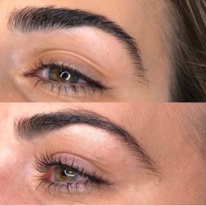 Brow lamination treatment at Colair